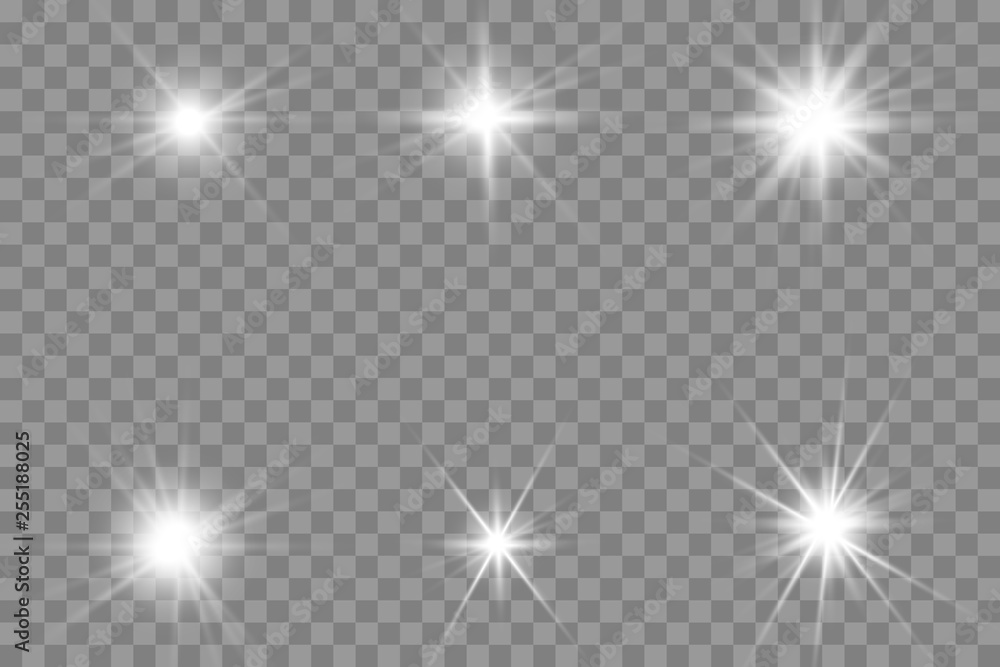 Fototapeta premium Glow light effect. Star burst with sparkles.Sun. 
