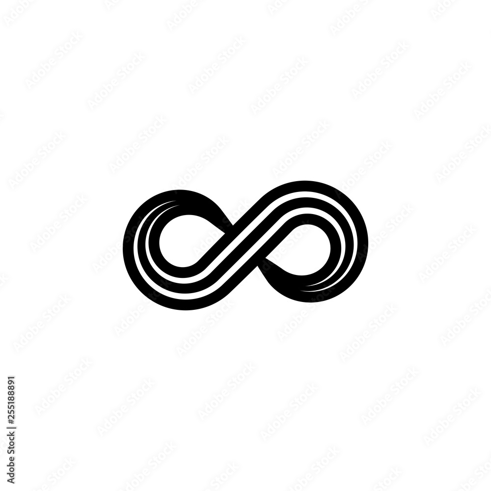 Fototapeta premium Creative illustration of infinity symbol vector