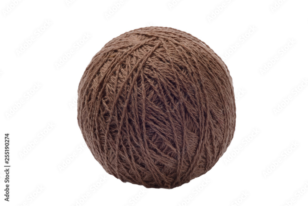 Yarn Ball. Isolated on White Background. Yarn Ball. Isolated on White Background.