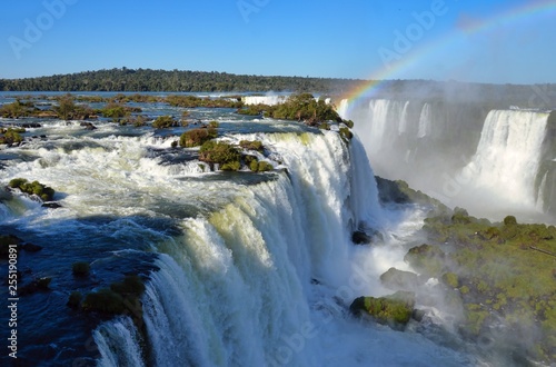 A small portion of the Iguazu Falls, as viewed from the top of the falls. © Sylvain Beauregard