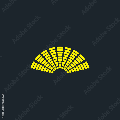 Vector logo with light effect