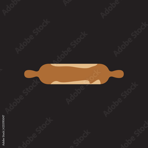 Dough roller vector symbol