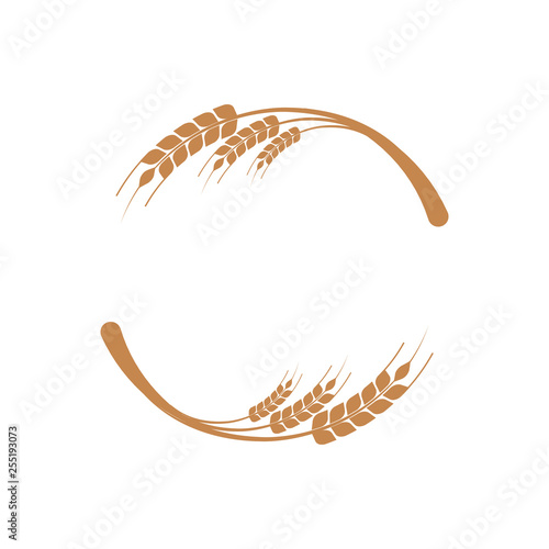 Wheat vector symbol design photo