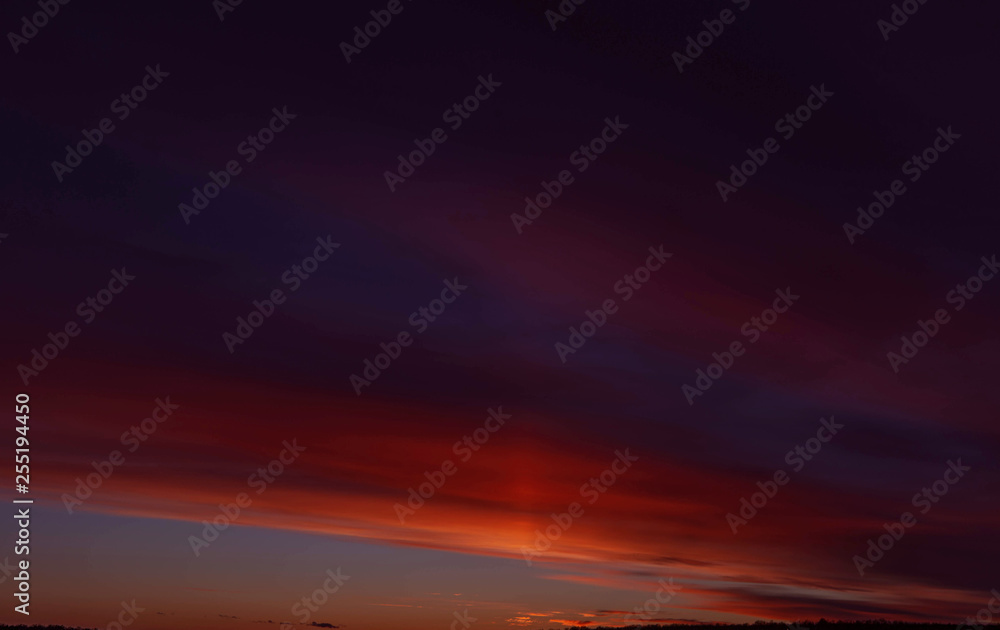 sunset sky shot on March 12, 2019 in Cheboksary, Russia sunset sky shot on March 12, 2019 in Cheboksary, Russia
