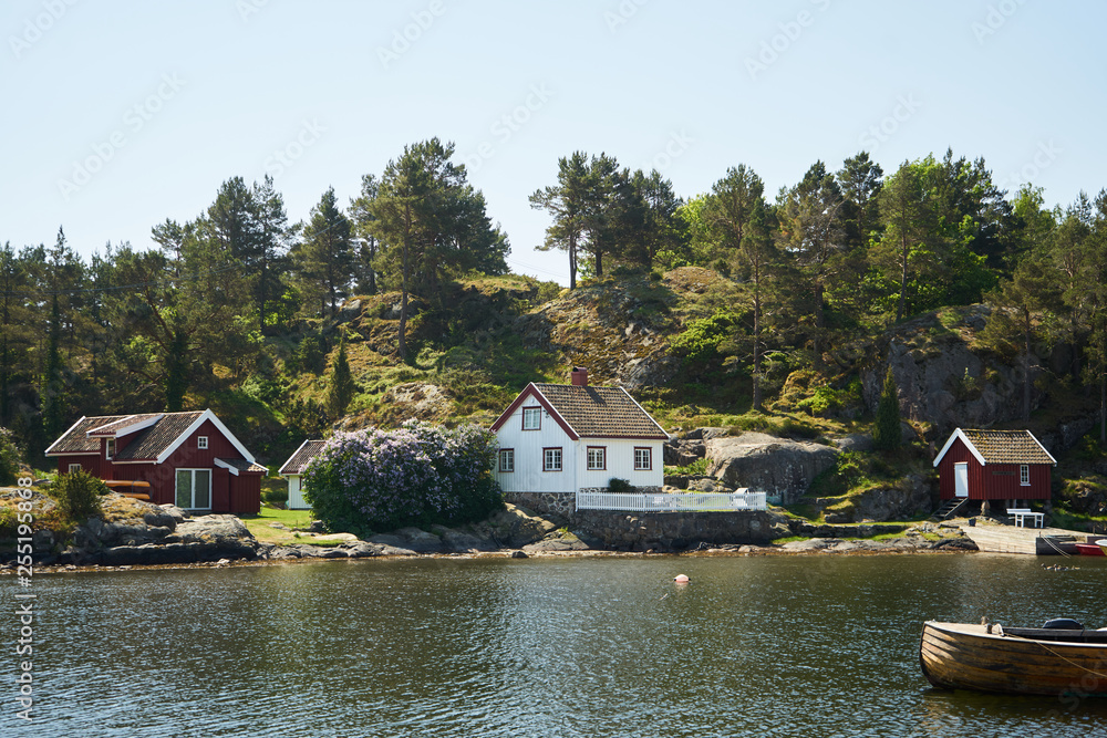 Bucht auf Sandøya in Norwegen