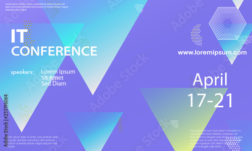 Conference announcement design template.