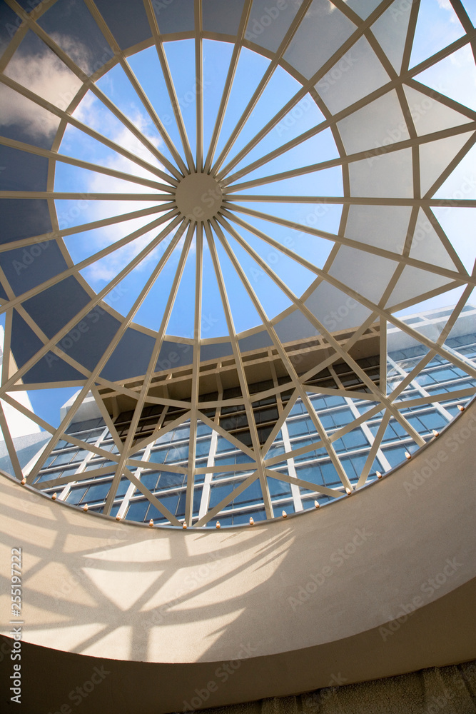 Skylight & star bright architectural windows built into the interior and exterior of a commercial space