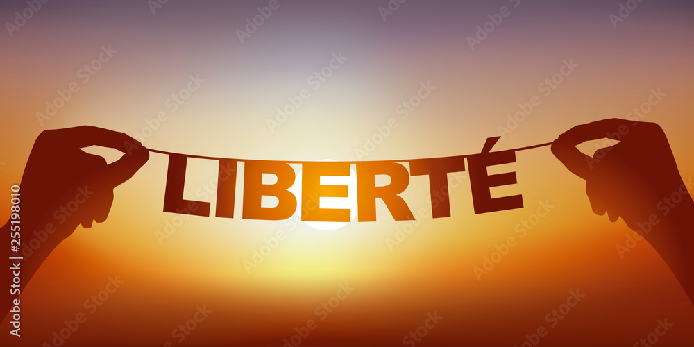 La liberté tout en bleu main image 1