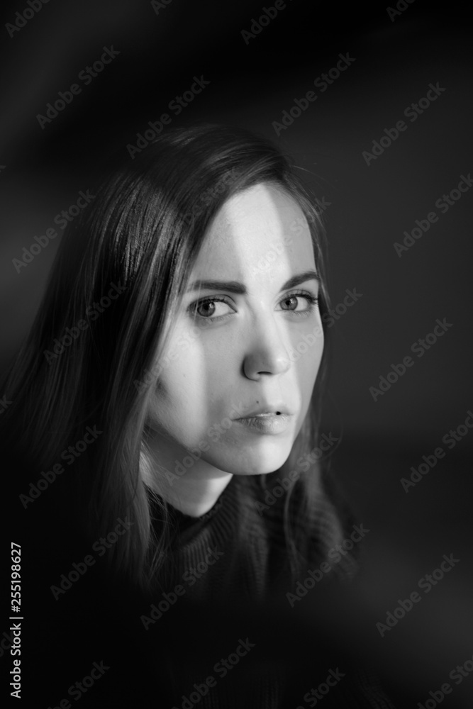 Fototapeta premium Student Theater. Portrait of the actress