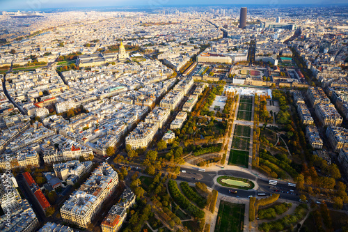 Panoramic view of Paris cityscape