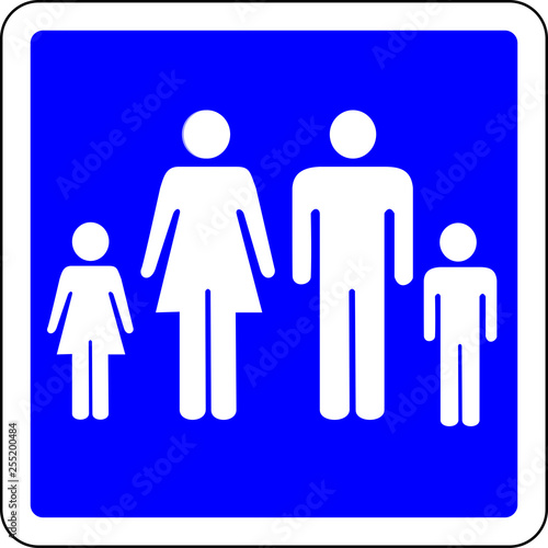 Family allowed sign