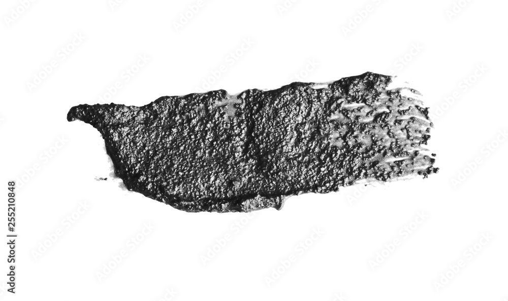 Abstract acrylic black and white brush stroke. Isolated on white. Abstract acrylic black and white brush stroke. Isolated on white.