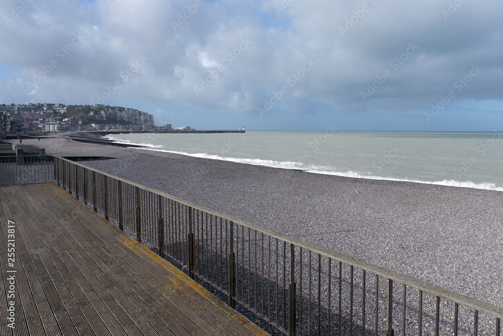 beach of Mers les bains in Normandy beach of Mers les bains in Normandy
