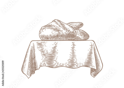 Bakery on the tablecloth