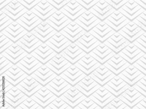 Seamless Scale Pattern, Gray Background, Japanese Pattern, Vector Graphics, 鱗模様	