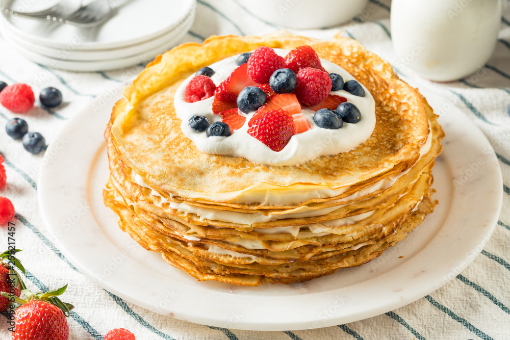 Sweet Homemade Layed Crepe Cake Sweet Homemade Layed Crepe Cake