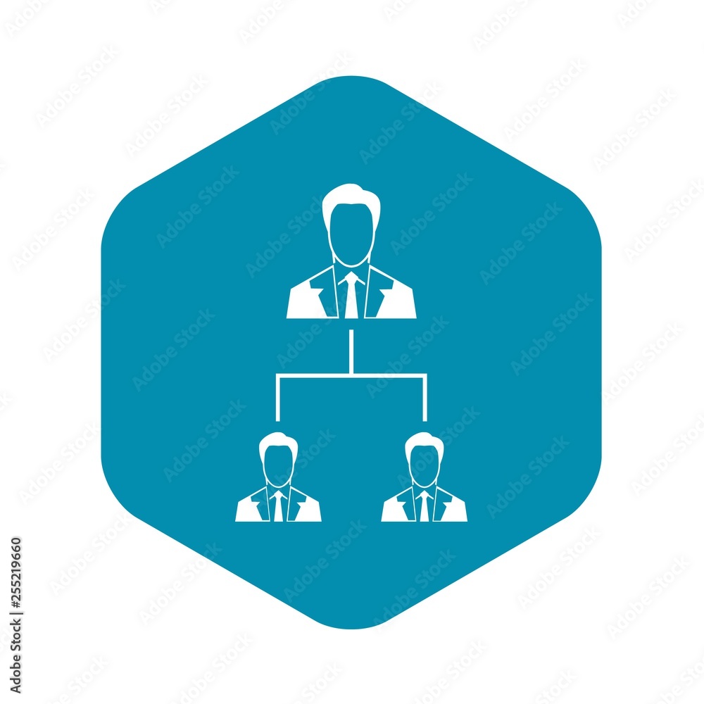 Company structure icon in simple style isolated on white background Company structure icon in simple style isolated on white background