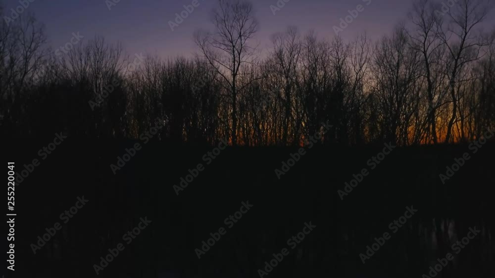 Sunset Over Trees Sunset Over Trees