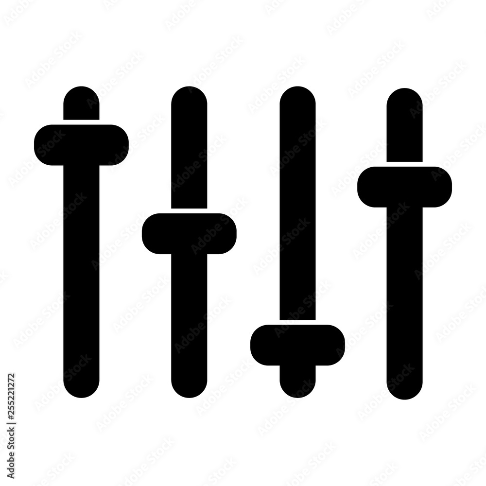 Vector of equaizer. Shape icon - Vector Vector of equaizer. Shape icon - Vector
