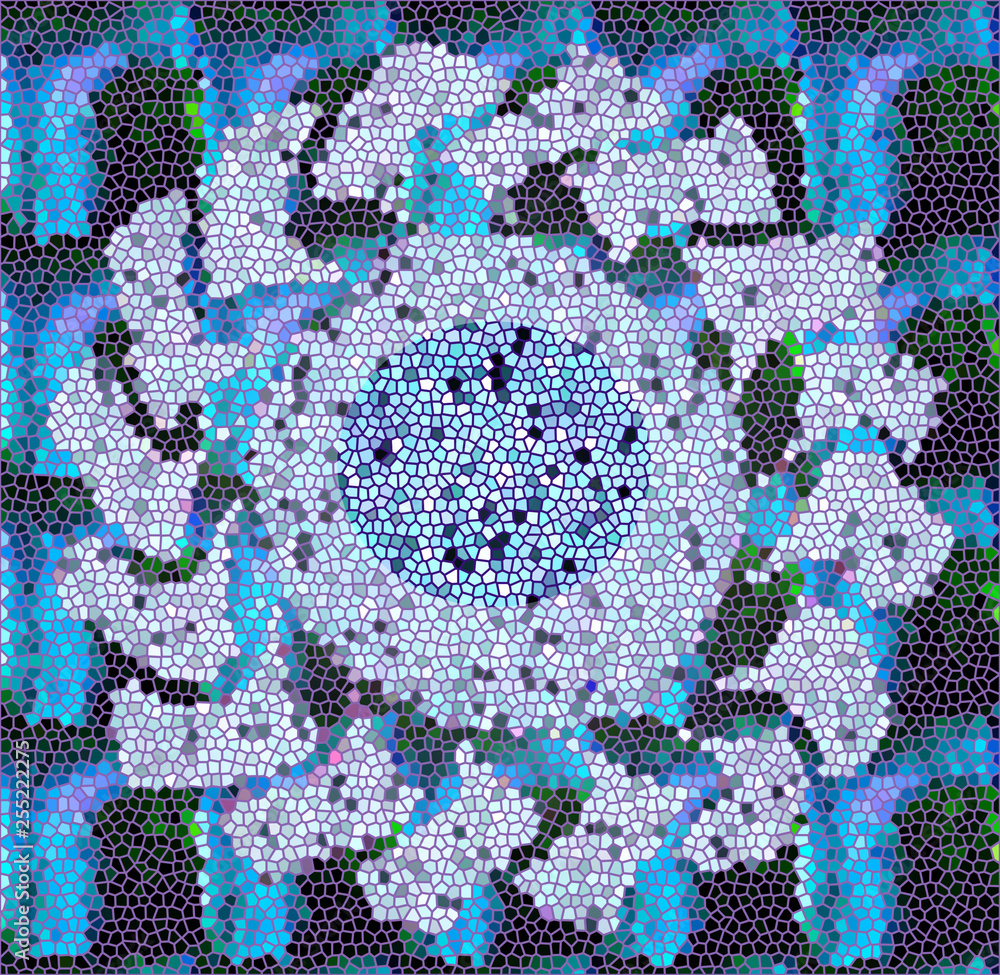Abstract pattern mini-tiles blues Abstract pattern mini-tiles blues