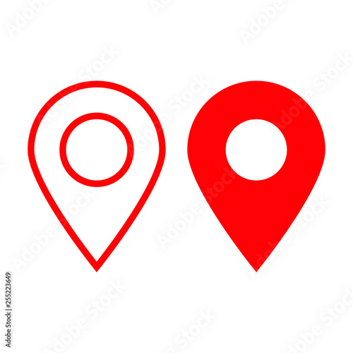 Red maps pin. Location map icon. Location pin. Pin icon vector. Free Download Red maps pin. Location map icon. Location pin. Pin icon vector. - GFXLoad