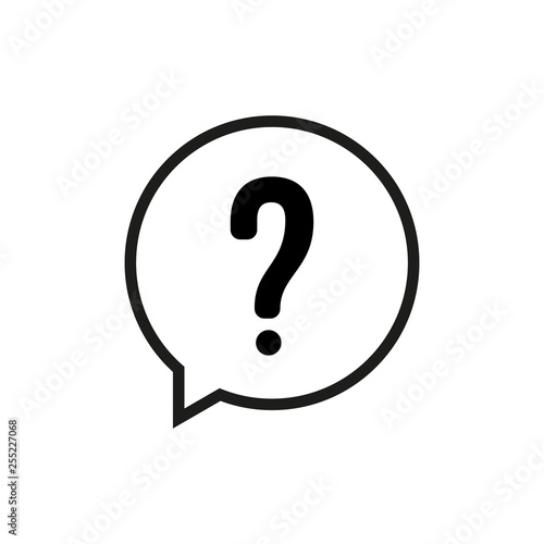 Question icon vector. Quest...