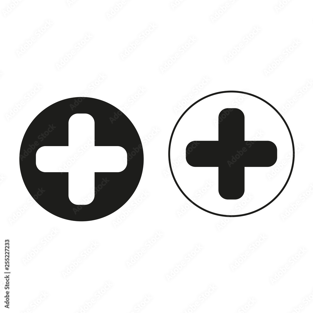 Fototapeta premium medicine cross vector icon