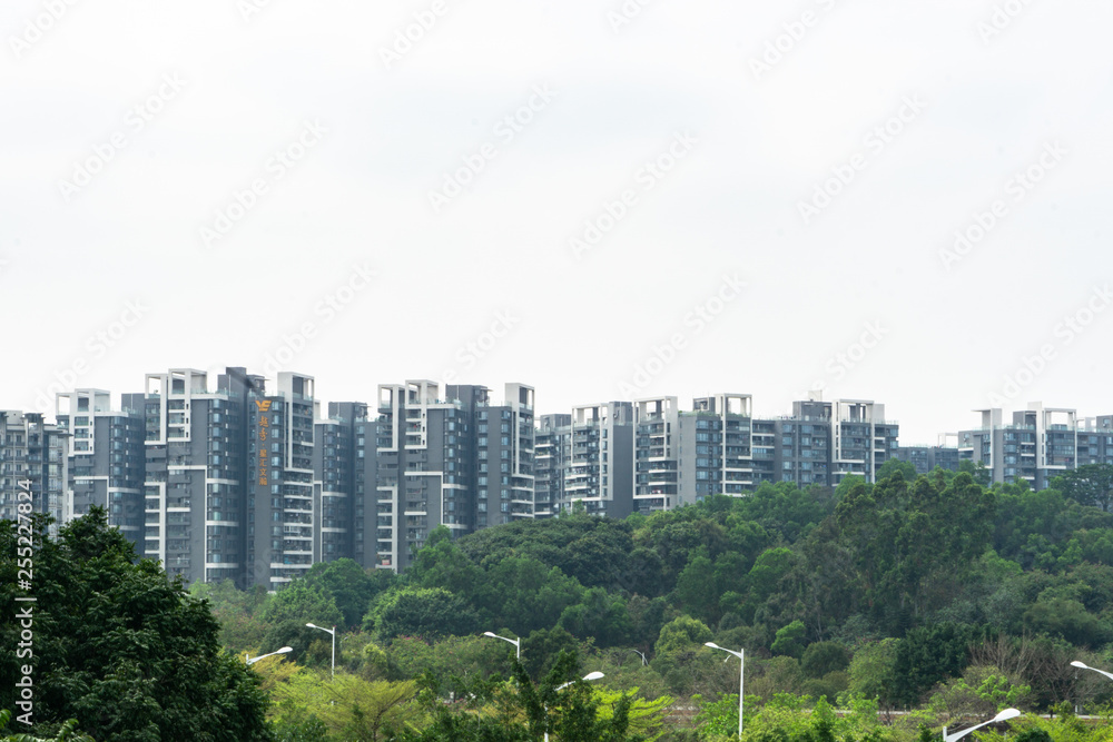 Fototapeta premium aerial view of modern city
