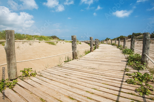 Runway between dunes