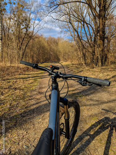 MTB bicycle on the trail in the spring season © zyoma_1986