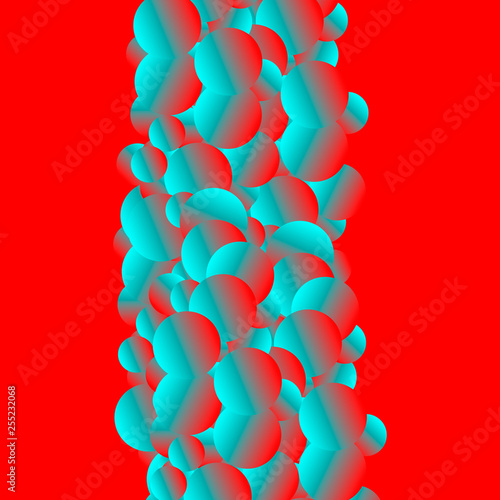 Graphic vector design of a background in acidic colors.