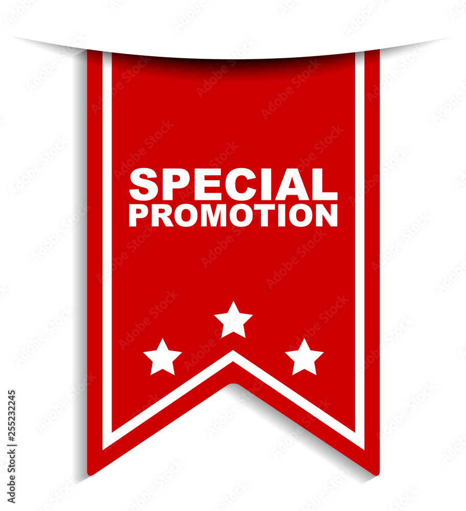 red vector banner special promotion red vector banner special promotion