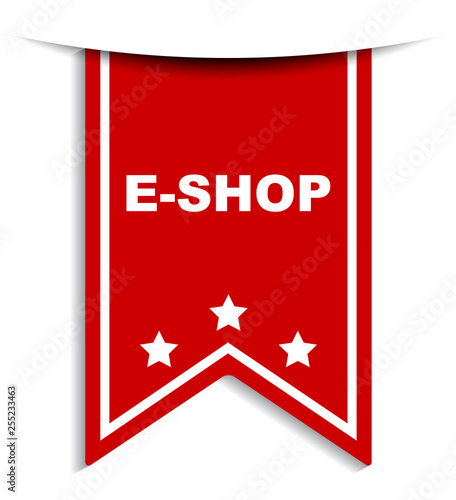 red vector banner eshop
