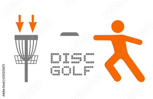 Disc golf sport symbol