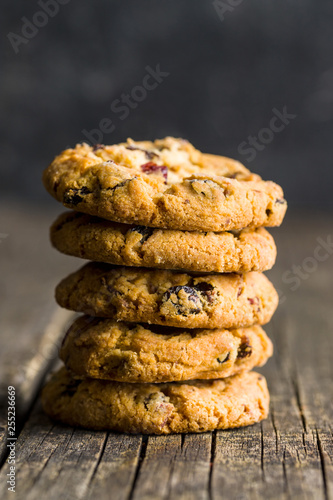 Sweet cookies with raisins.