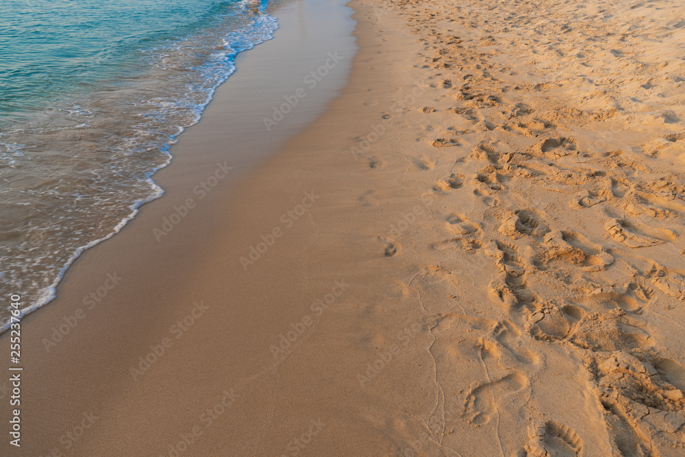 footprints in sand footprints in sand