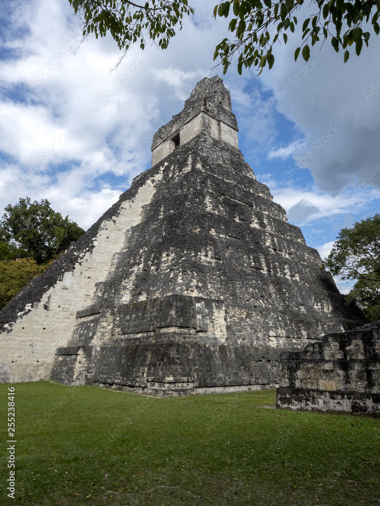 Pyramids in Nation's most significant Mayan city of Tikal Park, Guatemala