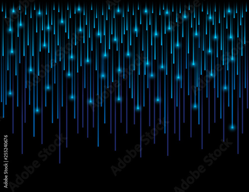 Background with fiber optic connection lines technology. Abstract dark blue backgrounds composed of optic lines. Can be used for scrap booking, wallpaper, web, invitation, poster, banner, vector