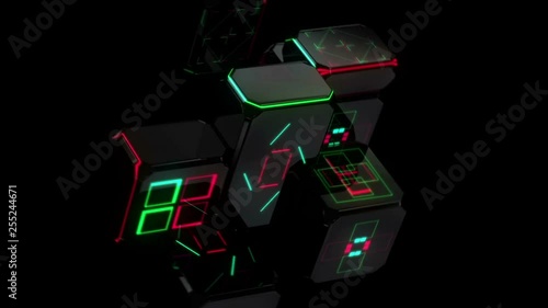 abstract background with lots of light spots