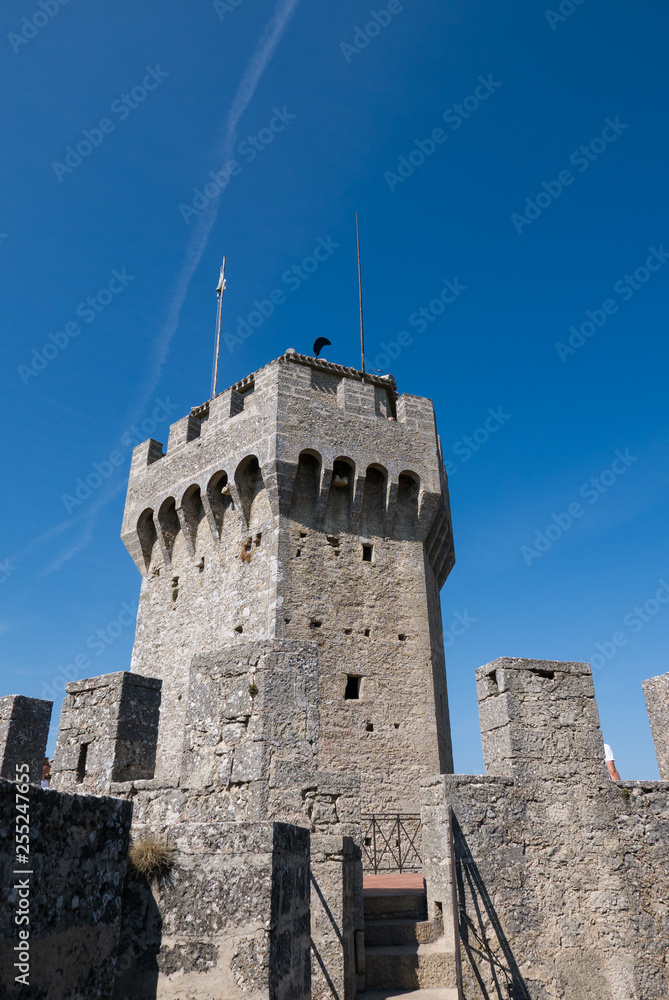 Tower inside the fortress known the Cesta or Fratta in San Marino