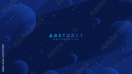 Dark blue abstract background is suitable for web, header, web banner, landing page, digital posters, wallpaper, web page template and others.