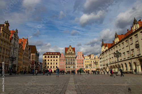 Piazza del Mercato, Breslavia in Polonia