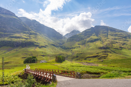 Vászonkép beautifull landscape near Three sisters at glencoe