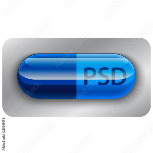 vector design of pss file icon  photo