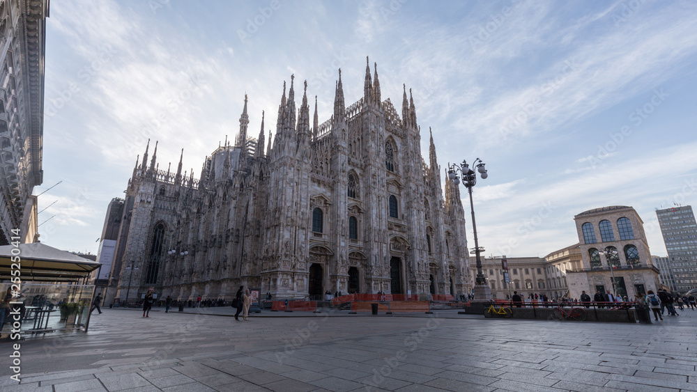 MILAN, ITALY - MARCH 10, 2019: The Duomo cathedral