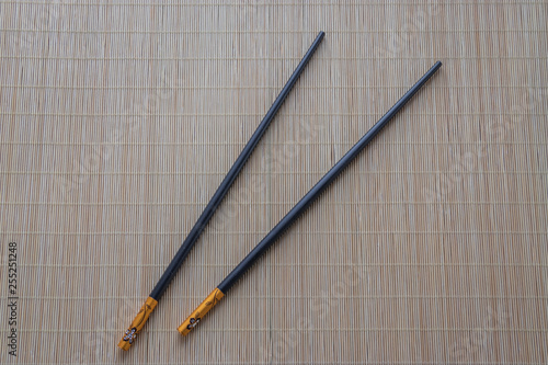 Wooden sushi sticks, traditional cutlery from the east