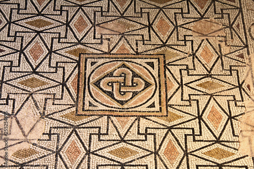 mosaico pavimentale romano; area archeologica delle Domus dell'Ortaglia, Brescia