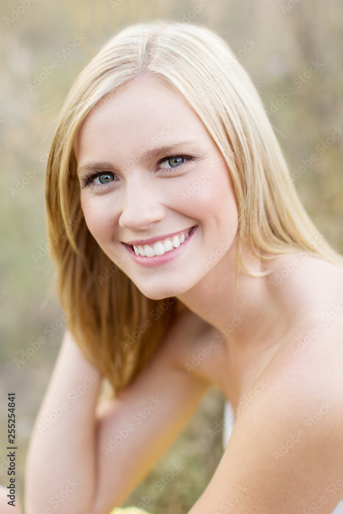 Close up portrait of beautiful smile Close up portrait of beautiful smile