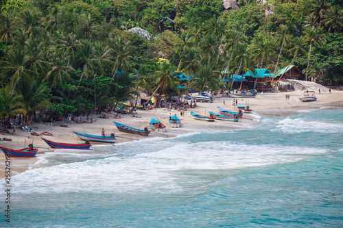 Beautiful nature landscape with blue sea in Thailand 