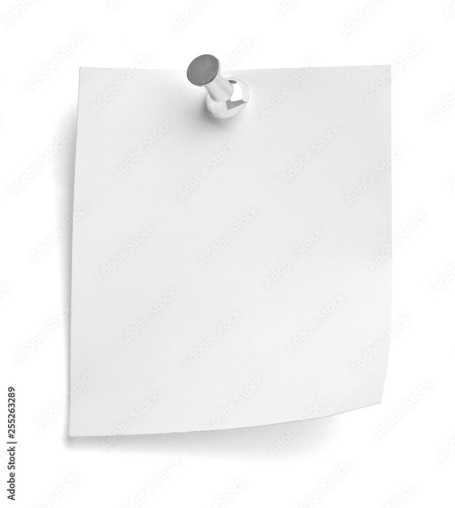 note paper push pin message red white black note paper push pin message red white black